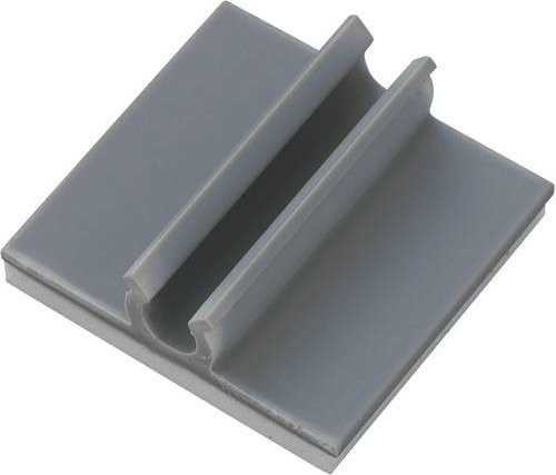 TRU Components Selbstklebender Befestigungssockel 543319 Grau mit maximalem Bündel-Durchmesser von 3,20 mm - Bild 1