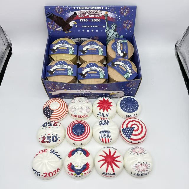 Interesting toys USA-Jubiläum Liberty Knödel Squishy, 12er Geschenkset - Bild 1