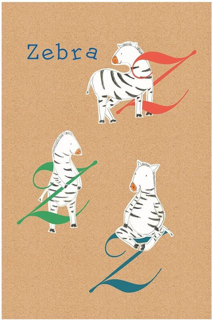 Komar Wandbild ABC Animal auf Fotopapier, Mehrfarbig, Breite: 30 cm, Höhe: 40 cm - Bild 1