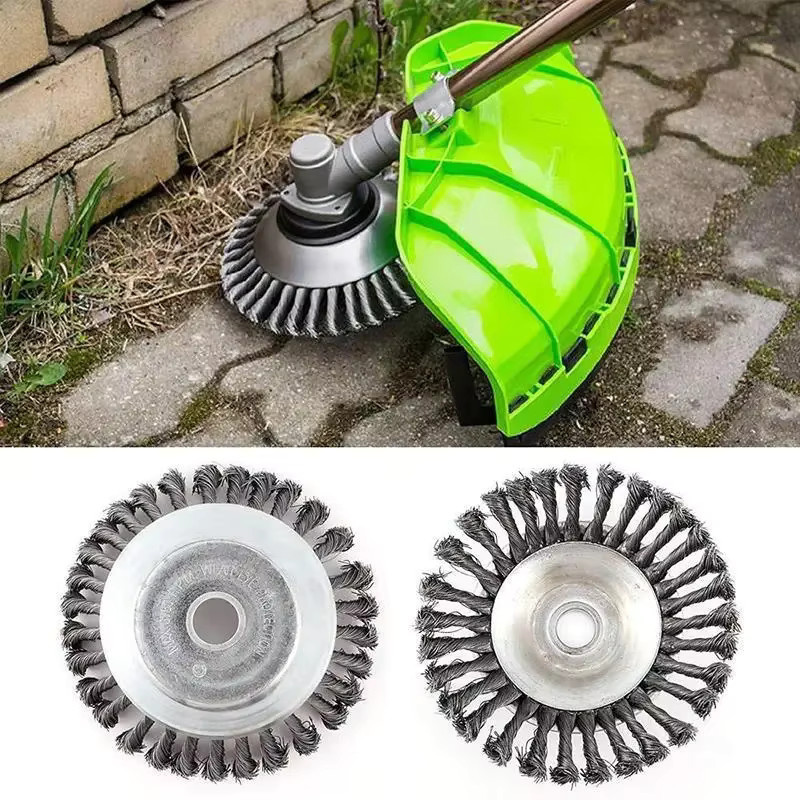 Stahldraht Unkrautjäter und Gras-Trimmer Kopf aus Stahl in Silber für die Gartenarbeit - Bild 2