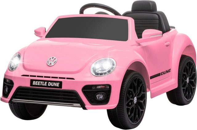 AIYAPLAY Volkswagen Beetle Kinder-Elektroauto Rosa mit Licht und Sound - Bild 3