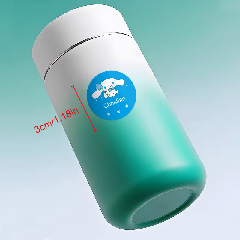 Sanrio Cinnamoroll Personalisierte Namensaufkleber Wasserfest für Schulbedarf und Schreibwaren - Bild 1