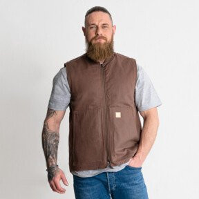 STIER Heavy Work Vest Signature Padded aus BCI-Baumwolle, Farbe: Braun, Größe: XL - Bild 1