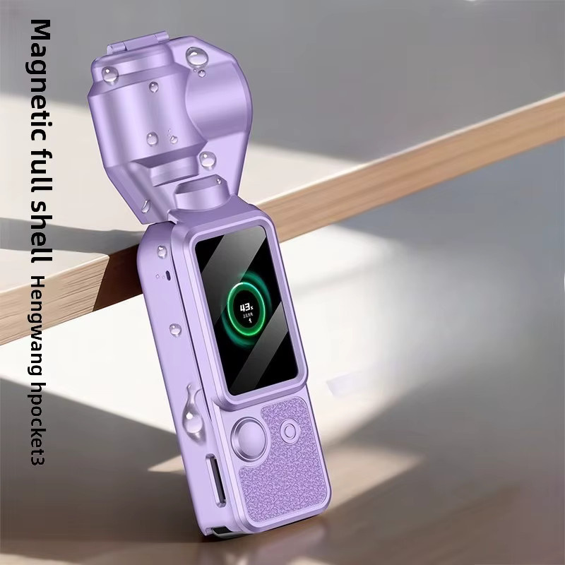 Tragbare Aufbewahrungsbox für DJI Osmo Pocket 3 mit magnetischem Verschluss in Lila - Bild 2