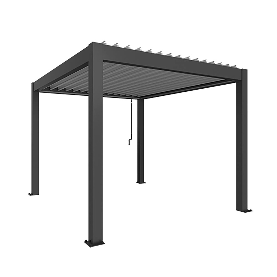 Biohort Pergola modern aus Stahl in Dunkelgrau, B/H/T: 312 x 264 x 367,5 cm - Bild 2