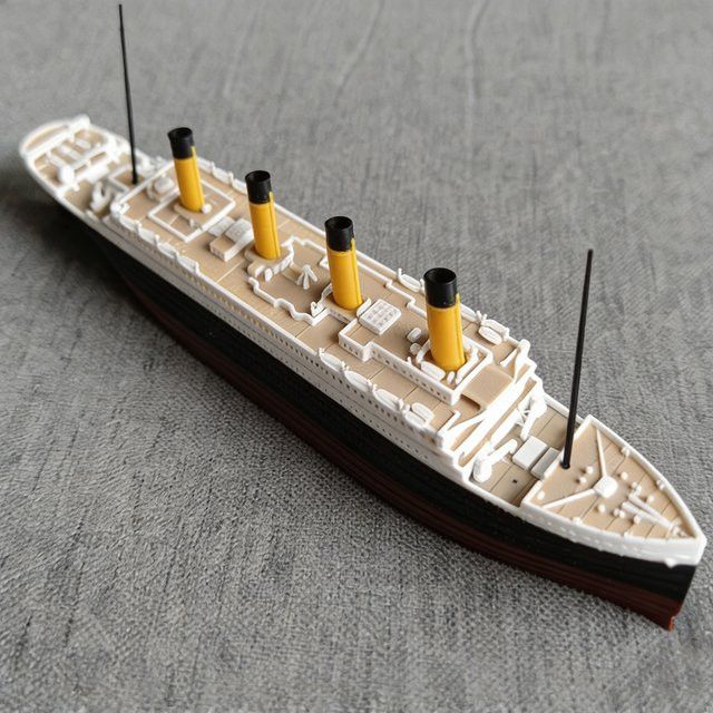 AT 99 MODEL Mini Titanic Kreuzfahrtschiff Modell 1:1000, 3D-gedrucktes statisches Schiffsmodell, Länge: 25 cm - Bild 1