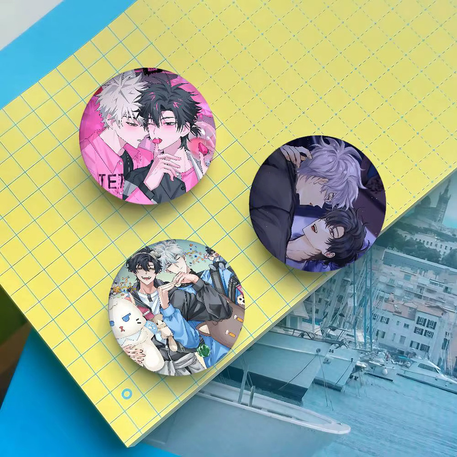 Bilibili Abzeichen-Broschen, Runde Anstecknadeln, Unisex - Bild 2