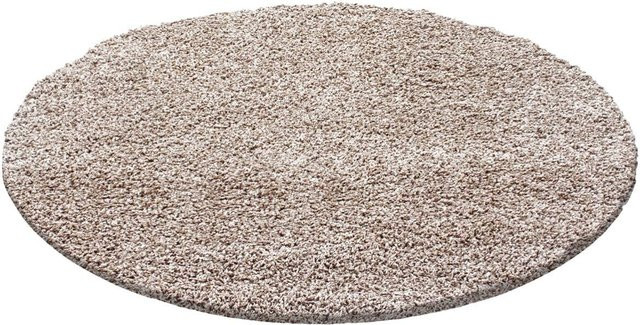 Ayyildiz Hochflorteppich Life Shaggy rund beige Durchmesser: 160 cm - Bild 1
