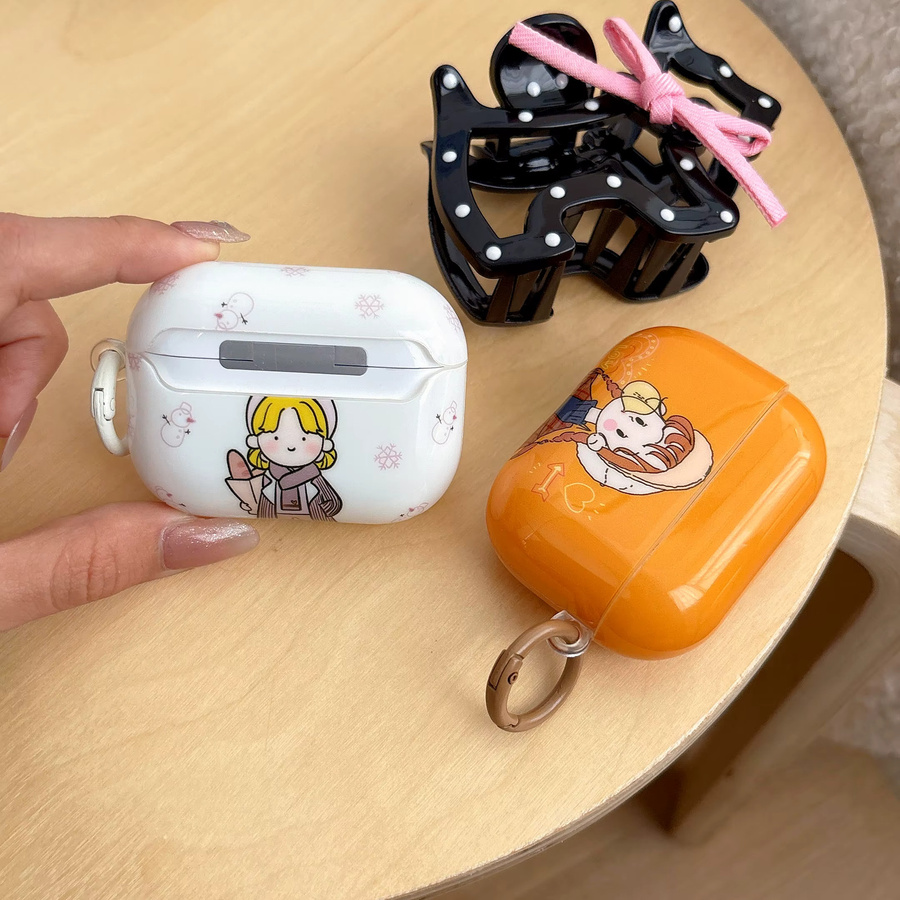 ZHANZHI Schutzhülle für AirPods 1/2/3/4 Generationen und AirPods Pro 2/3 in Gelb - Bild 3