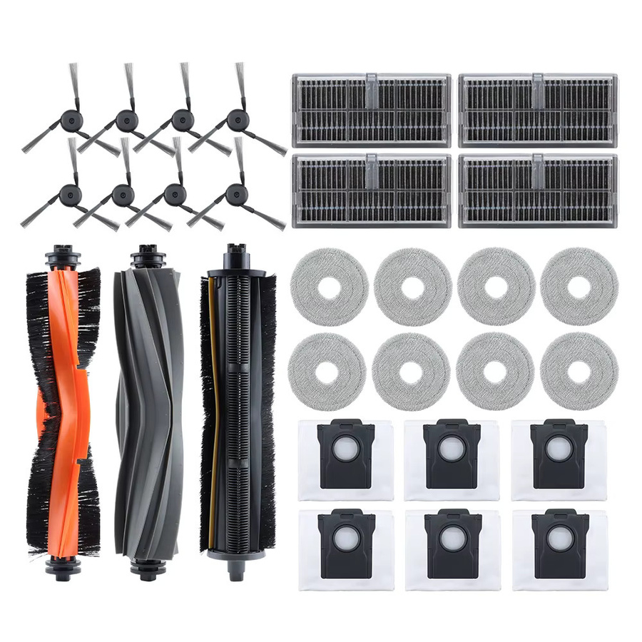 Dreame Zubehör-Set für L40, X40 Ultra und X40 Pro in Multicolour mit Haupt- und Seitenbürsten, Staubbeuteln, Wischtüchern und HEPA-Filtern - Bild 2