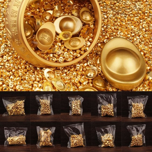 100 Stück Gold Mini Gold Dollars, Puppenhaus Zubehör - Bild 1