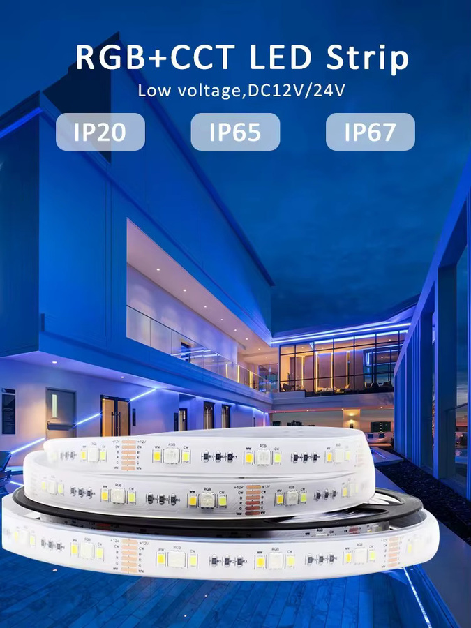 MJJC RGBCCT LED-Streifenlicht Wasserdicht IP65 Multicolour Flexible Bandlampe für Heimdekoration - Bild 3