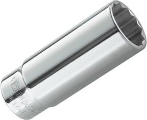Facom Steckschlüssel 1/4 Zoll 12-Kant lang 5/16 in Silber - Bild 1