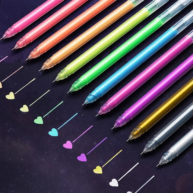 Multicolor Nadel-Textmarker Set mit 0,5 mm feiner Spitze für DIY, Zeichnungen und Tagebuch in 9 oder 12 Farben - Bild 1