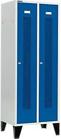 Schäfer Shop Select Kleiderspind mit 2 Abteilen und Zylinderschloss in Enzianblau, Breite: 40 cm - Bild 1