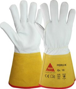 Hase Peru K Schweißerhandschuh aus Schafsnappaleder in Weiß, Größe 12 - Bild 1