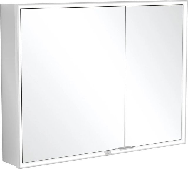 Villeroy & Boch Einbau-Spiegelschrank My View Now in Weiß mit LED-Beleuchtung, Sensorschalter und 2 Türen, B/H/T: 100 x 75 x 16,8 cm - Bild 1