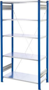 Kappes Steckregal Grundfeld RAL 5010 Blau, B/T/H: 200 x 100 x 60 cm - Bild 1