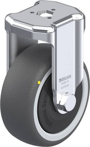 Blickle Bockrolle BKRA-PATH 80KF-ELS in Grau und Silber mit 80mm Rad-Durchmesser und 100kg Tragfähigkeit - Bild 1