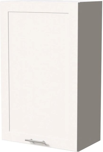 Feldmann-Wohnen Hängeschrank Oslo W4/60/1 Küchenschrank in Weiß Matt mit Soft-Close-Türen, B/T/H: 60 x 32,5 x 96 cm - Bild 1