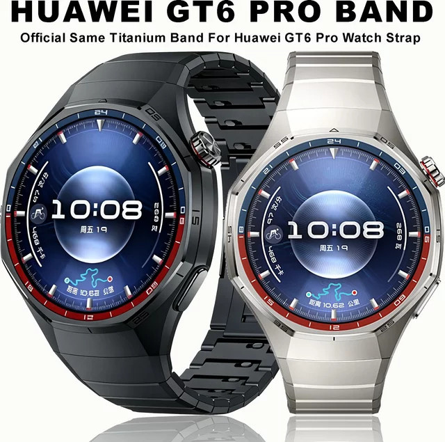 FancyWrist Uhrenarmband Titan, Silber, Huawei Watch GT6 Pro - Bild 1