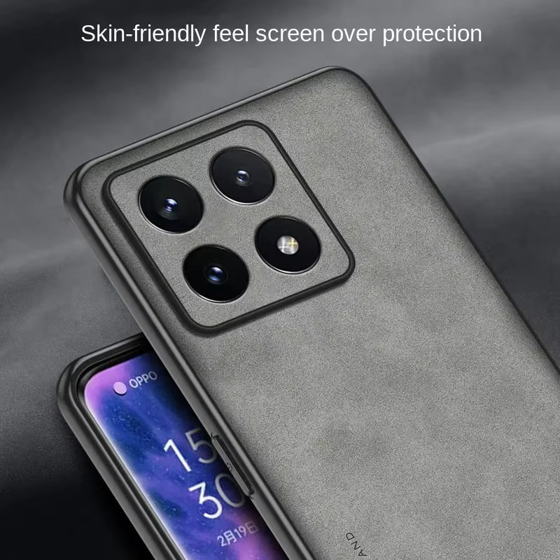 Luxus Leder Schutzhülle für Xiaomi 14T 13T Pro 15 Ultra in Schwarz mit stoßfester TPU Rückseite - Bild 3