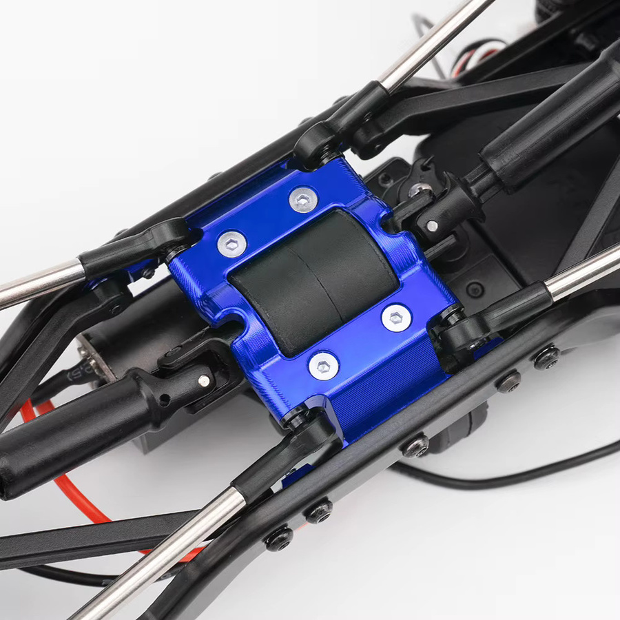 YEAHRUN Edelstahl Getriebe Antriebswelle und Alu Legierung Chassis Platte, 1:18, Zubehör - Bild 2