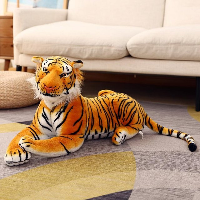 Linyi toy Tiger Plüschtier, Weiß Braun, ab 3 Jahren - Bild 1