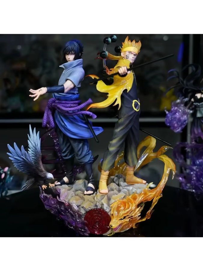 Bandai Naruto Shippuden Uzumaki Uchiha Sasuke Actionfigur, Kunststoff, Bunt / Mehrfarbig - Bild 6