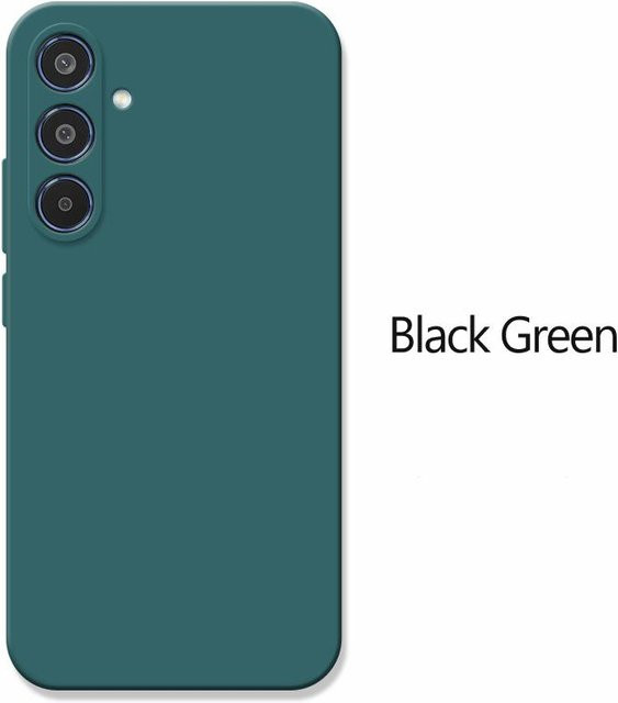 Stoßfeste Flüssigsilikon-Handyhülle für Samsung Galaxy S24 S25 S21 S22 S23 FE S25 Ultra in Grün, ultra-dünne matte Abdeckung - Bild 1