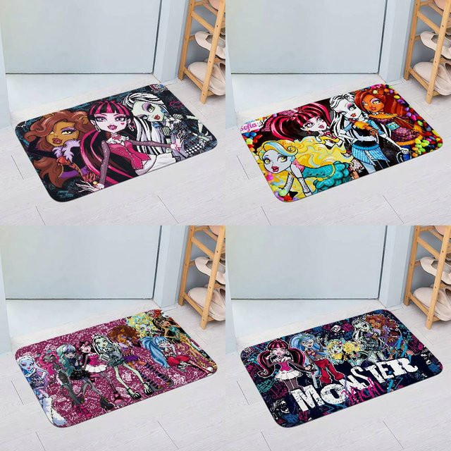 Rutschfeste Anime-E-Monster Fußmatte von Bilibili in Multicolour, Rechteckig, Breite: 60 cm, Tiefe: 40 cm - Bild 1