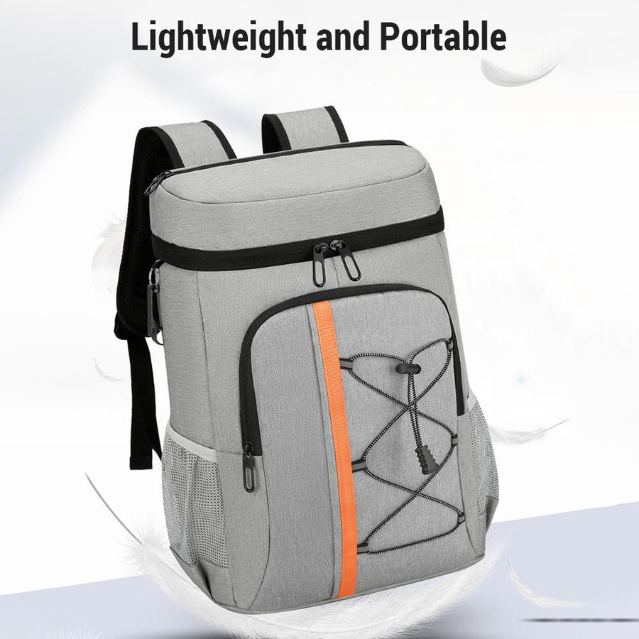 TOMTOP JMS Isolierter Kühlrucksack aus Aluminiumfolie in Dunkelgrau - Bild 2