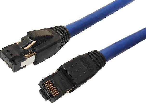 MicroConnect Patch-Kabel CAT 8.1 S/FTP RJ-45 auf RJ-45 Ethernet LAN Kabel Blau, Länge: 7,5 m - Bild 1