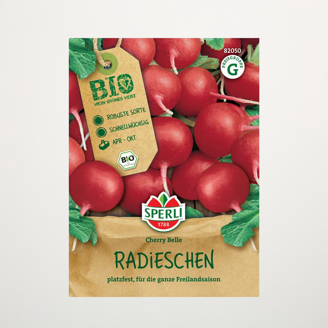 Sperli Radieschen Cherry Belle Bio Samen für den Garten - Bild 1