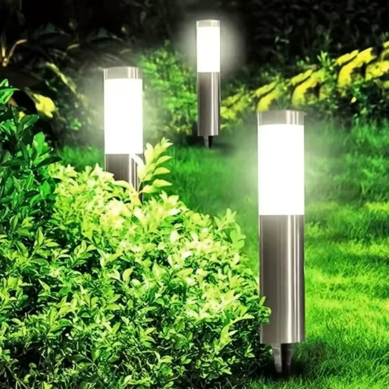ZTree Solar-Zylinder-Rasenleuchte LED Außenbeleuchtung für Garten, Hof und Einfahrt - Bild 5