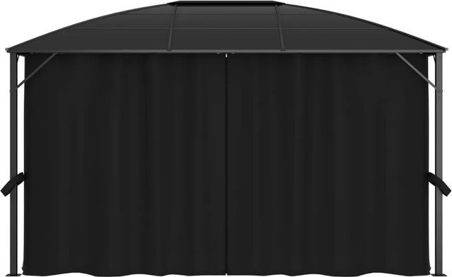 vidaXL Pavillon mit Vorhängen in Anthrazit B/T/H: 400 x 300 x 265 cm - Bild 1