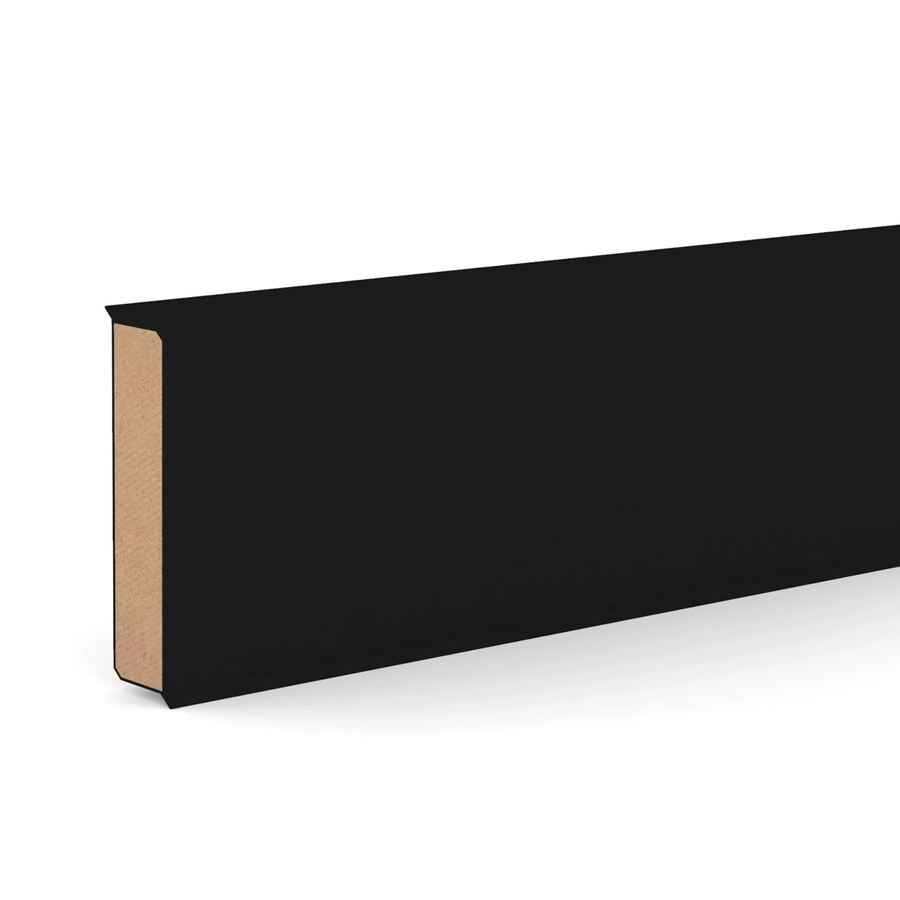 Döllken Profiles Kernsockelleiste Cubu Flex Life 60 Schwarz 2,5 m - Bild 2