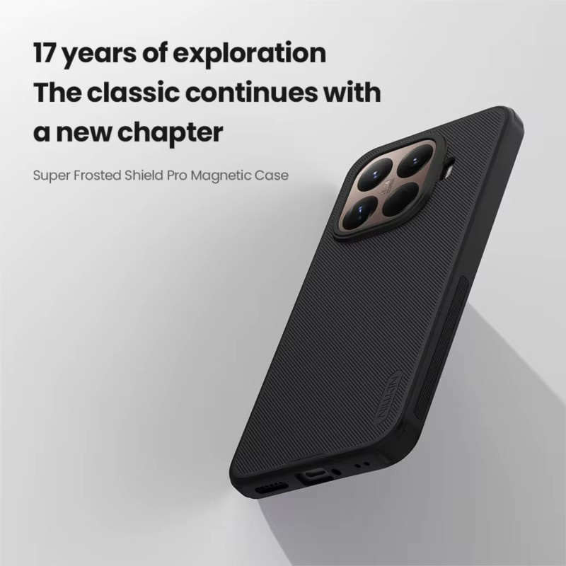Nillkin Magnetische Super Frosted Matte Schutzhülle für Xiaomi 15t Pro in Schwarz - Bild 1