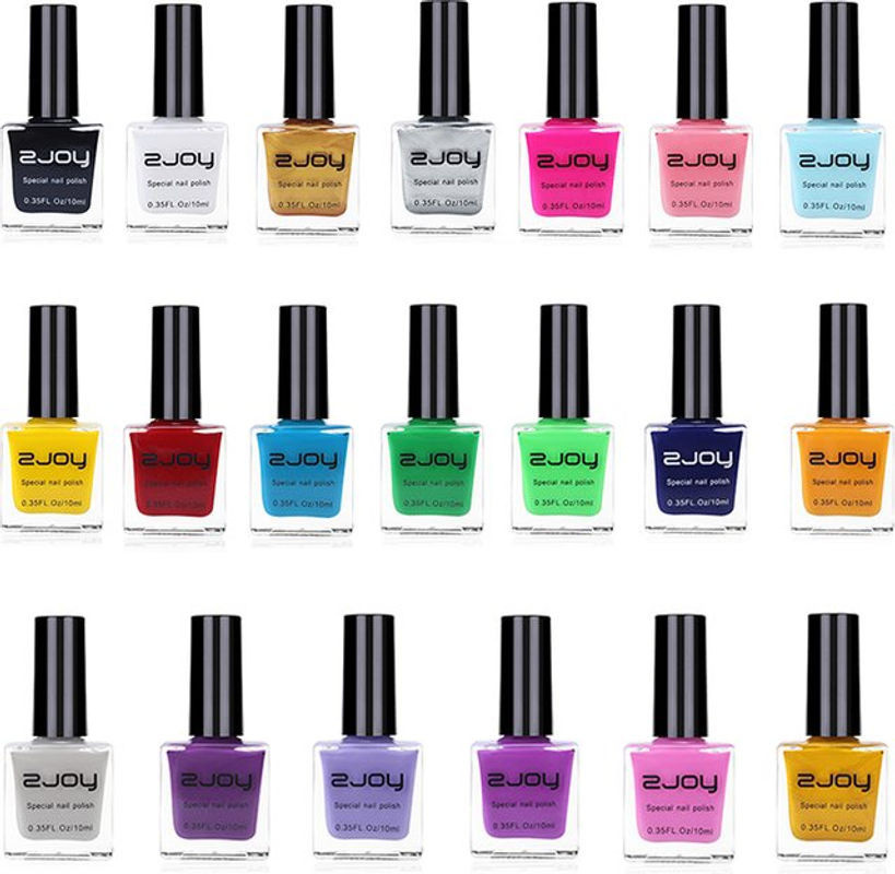 MAFANAILS Nagelstempellack Set mit 20 Farben, 10 ml pro Flasche, mehrfarbig - Bild 1