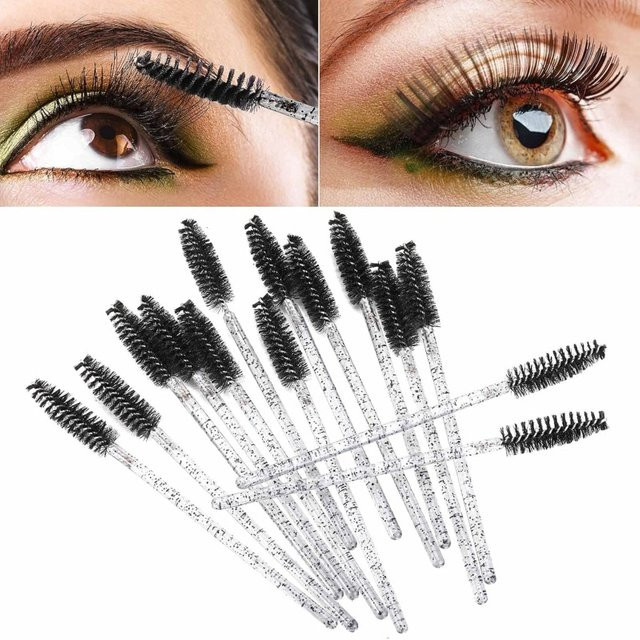 Einweg-Wimpernbürsten Set mit Behälter, schwarz, Unisex - Bild 1