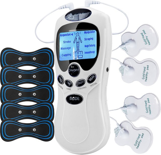 OPSLEA Elektrisches TENS-Akupunktur-Körpermassagegerät, Weiß, Unisex - Bild 1