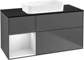 V&B Waschtischunterschrank Finion in Anthrazit lackiert, B/T: 120 x 60 cm - Bild 1