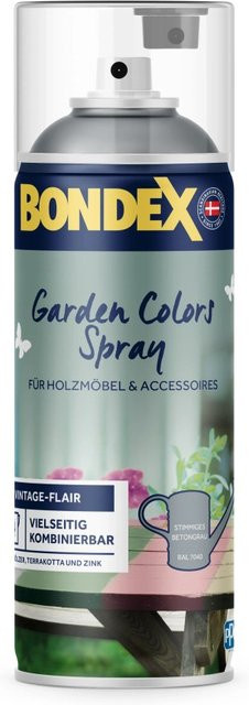 Bondex Garden Colors Spray Lack in Betongrau RAL 7040, 0,4 l - Bild 1