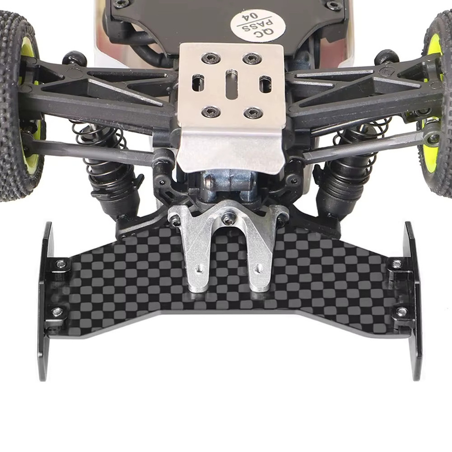 Losi Heckflügel aus Aluminium-Kohlefaser, Schwarz, 1:24, Zubehör - Bild 1