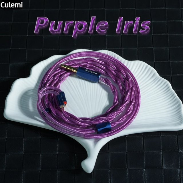Culemi-07 2-Kern Upgrade Kopfhörerkabel mit 6N OCC, Farbe: Purple, Anschlüsse: 2,5/3,5/4,4mm und MMCX/QDC/0,78 2Pin - Bild 1