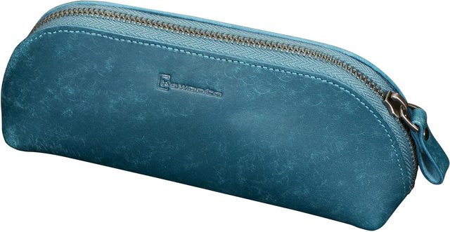 Erin Trading Leder Etui Pueblo in Türkis mit Reißverschluss für bis zu 20 Stifte - Bild 1