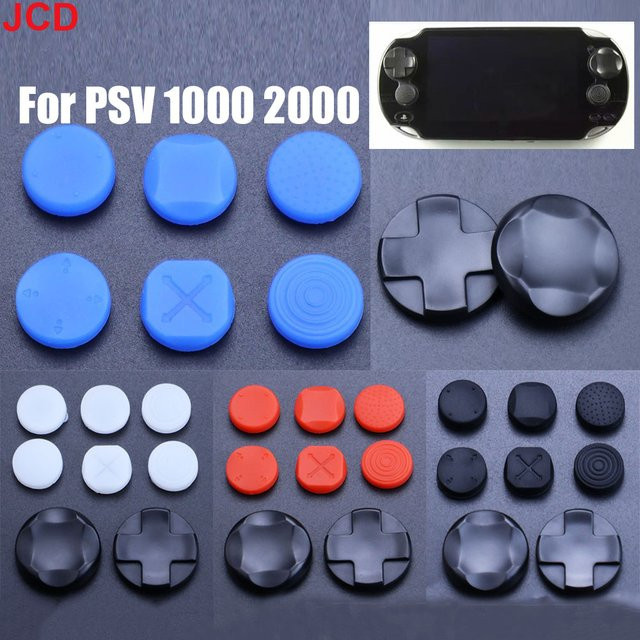 Sony PSVita PSV 1000 und 2000 Ersatz-Buttons und Daumengriffkappen Set in Multicolour - Bild 1