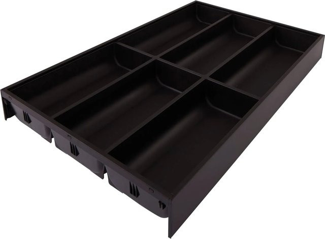 Blum Besteckeinsatz Ambia-Line aus Stahl in Carbonschwarz Matt, B/T/H: 47,5 x 30,0 x 5,0 cm - Bild 1