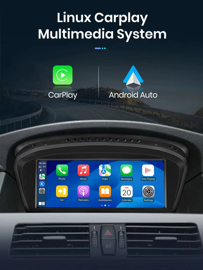 Junsun Android Autoradio mit Linux-System, Air-Gesture-Steuerung, Wireless Carplay, Android Auto und GPS-Navigation für BMW 3er E90 E91 E92 E93 und 5er E60 E61 E62 E63, Schwarz - Bild 9