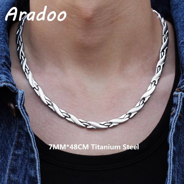 Aradoo Halskette Titan, Silber, Herren - Bild 1